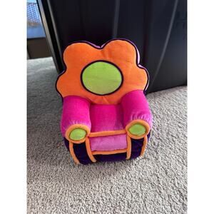 Vintage 2000s Groovy Girls Plush Toy Armchair Chair Retro Floral Doll Collector